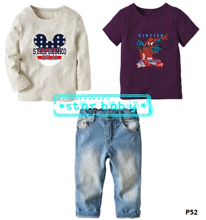 setelan baju anak superhero